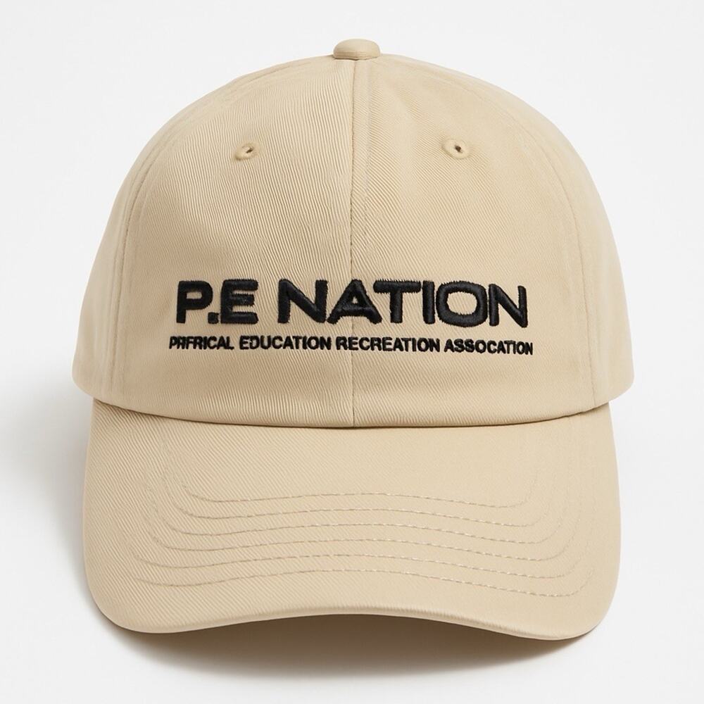 NEW P.E. Nation Homage Cap Blush hat PE lifestyle fashion Athleisure Beige Tan